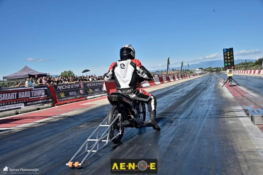 Dragster Serres 2024 Honda Supra σε δράση