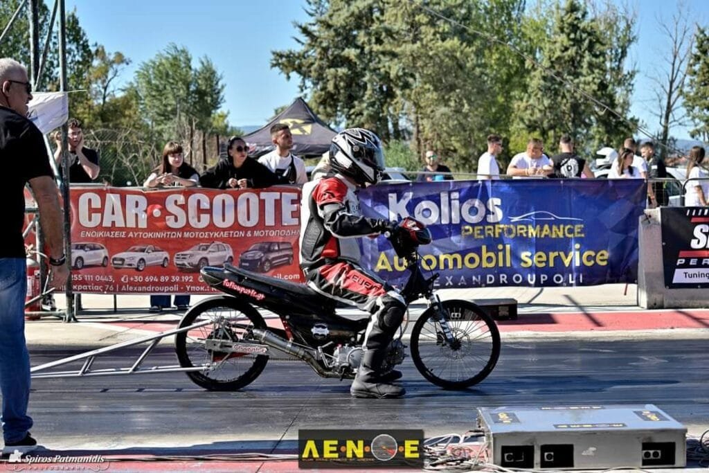 Dragster Serres 2024 Honda Supra σε δράση